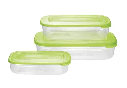 Tontarelli Dóza na potraviny Family obdélníková 3 ks zelená