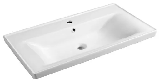 AQUALINE SAVA 90 keramické umyvadlo nábytkové 90x46cm, bílá 2090