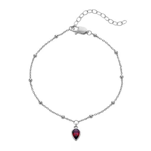 Hot Diamonds Náramek pro ženy narozené v červenci Silver Whisper SWB031