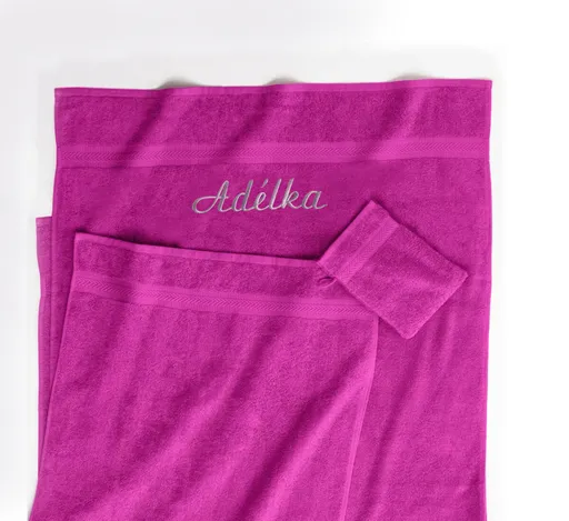 Froté ručník s výšivkou