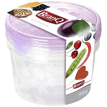 Branq Sada dóz na potraviny Rukkola- (2x0,5l + 0,75l) - kulatá (P1145)