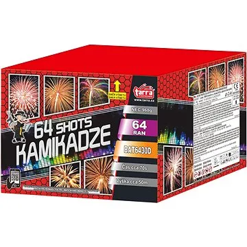 Ohňostroj - baterie výmetnic kamikadze 64 ran (8595596319862)
