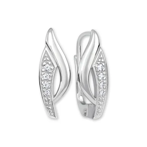 Soliter Náušnice z bílého zlata se zirkony 239 001 00660 07