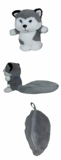 Plyšák Pejsek s pelíškem v ocásku – 20 cm