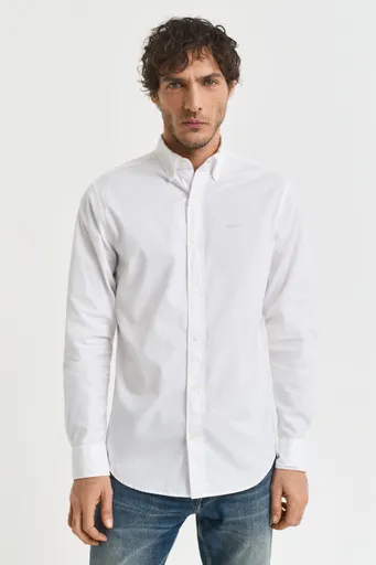 KOŠILE GANT REG PINPOINT OXFORD SHIRT WHITE