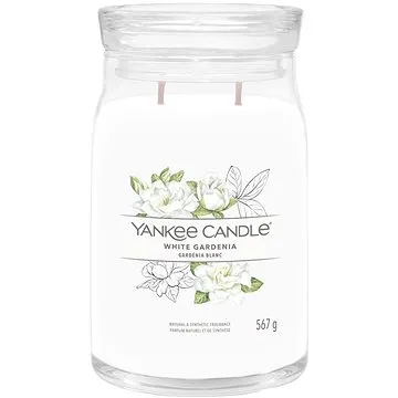 YANKEE CANDLE Signature sklo 2 knoty White Gardenia 567 g (5038581129419)