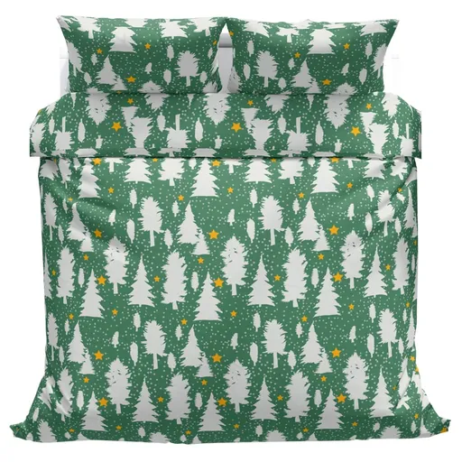 Povlečeme vše Bavlněné povlečení Stromky zelené 140x200, 70x90 cm