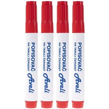AVELI sada popisovačů červené barvy 4ks (XRT-00253)