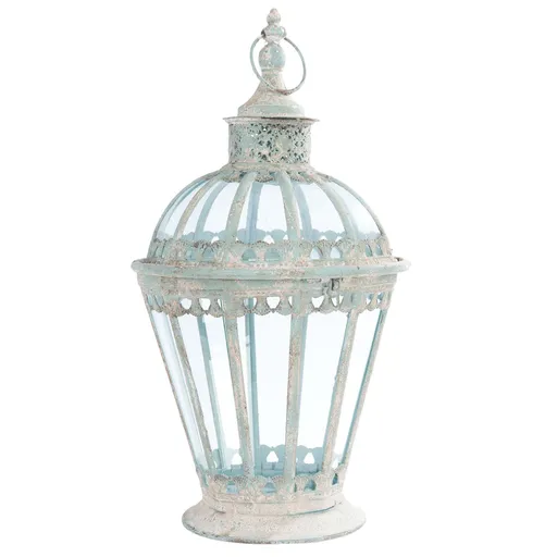 Kovová kulatá vintage lucerna - Ø 29*55 cm Clayre & Eef