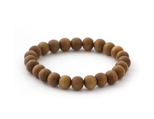 Agato Korálkový náramek ze santalového dřeva MINK01 19 cm