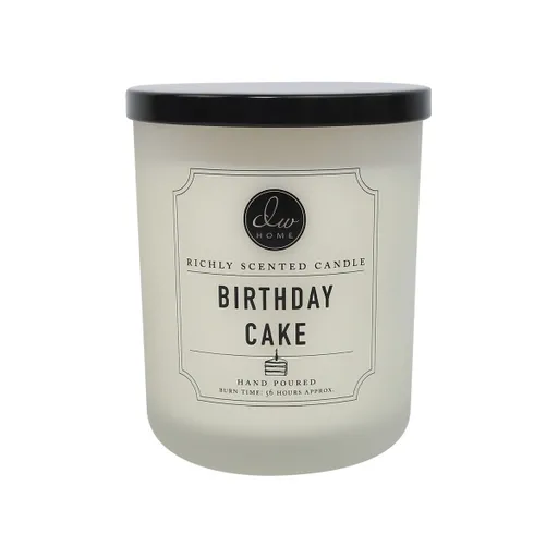DW Home Birthday Cake, 15oz vonná svíčka ve skle – Narozeninový dort 425,53 g