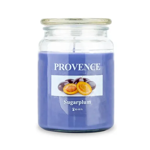 Provence Svíčka ve skle s víčkem Sugarplum 510 g