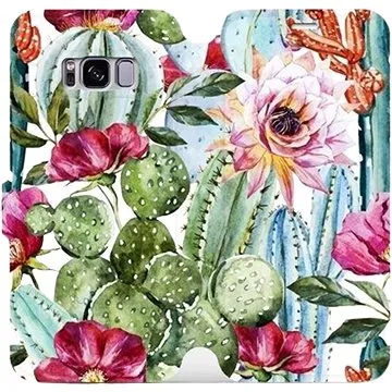 Flipové pouzdro na mobil Samsung Galaxy S8 - MG09S Kaktusy a květy (5903226346196)