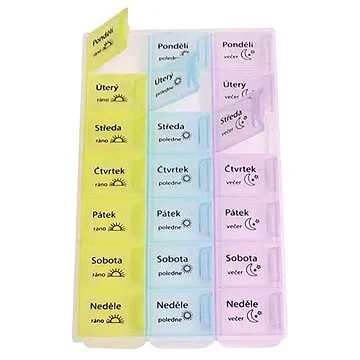 TORO Dávkovač na léky 7 DNÍ , ráno/poledne/večer (263922)