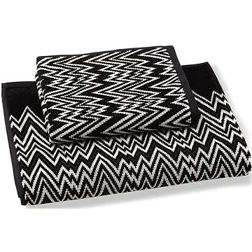 MISSONI HOME VANNI malý ručník na ruce 40 x 70 cm černo bílý (8051275287087)