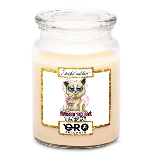 Svíčka Řekni to mé tlapce (Vůně svíčky: Vanilka)