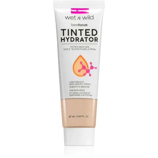 Wet n Wild BareFocus Tinted Hydrator tónovaný fluid pro sjednocení pleti odstín Fair 27 ml