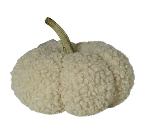 Béžová plyšová dekorace dýně Pumpkin Teddy L - Ø 25*19 cm Mars & More