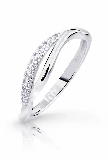 Cutie Diamonds Jemný prsten z bílého zlata s diamanty DZ8054-10-X-2 55 mm