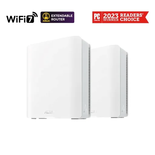 ASUS ZenWifi BT10 2-pack, WiFi7 Extendable Router, AiMesh, 2x WAN/LAN, 1x LAN, 1x 3.0