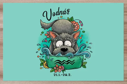 Prostírání Psí znamení – vodnář