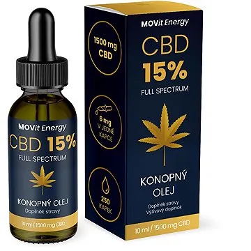 MOVit CBD 15% Full Spectrum konopný olej 10ml (4610961)