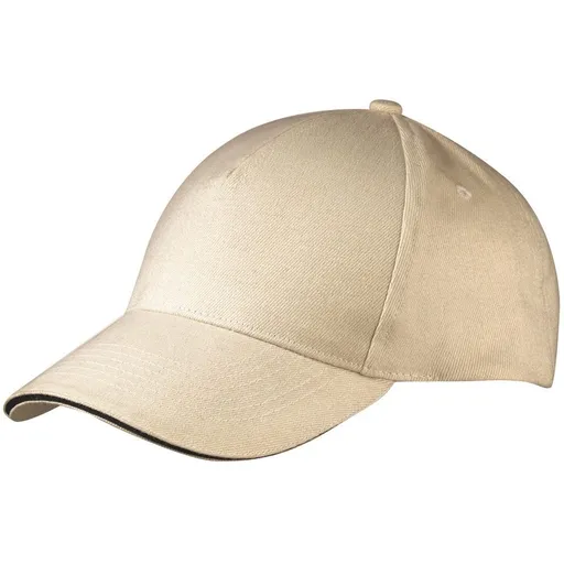 Myrtle Beach (Daiber) Kšiltovka 5 panelová MB035 - Přírodní / tmavě modrá