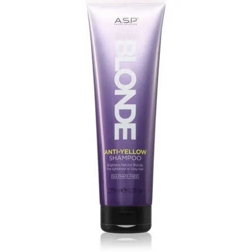 ASP System Blonde Anti-Yellow rozjasňující šampon pro blond a šedivé vlasy 275 ml