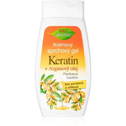 Bione Cosmetics Keratin + Arganový olej sprchový gel s arganovým olejem 260 ml