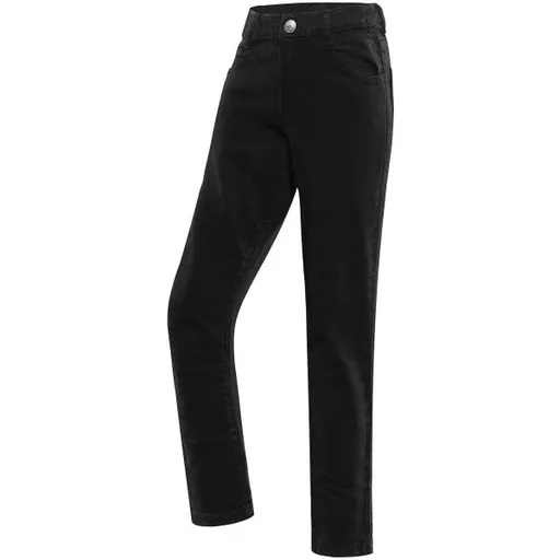 NAX KOPO Dětské džínové kalhoty, černá, velikost 140-146