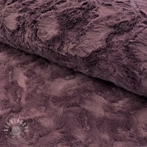 Umělá kožešina aubergine