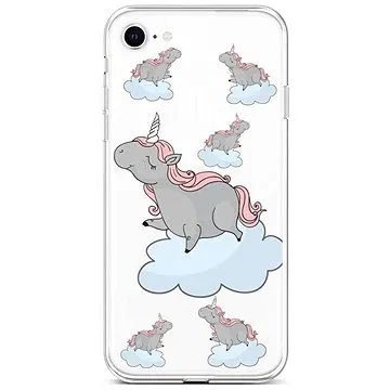 TopQ Kryt iPhone SE 2022 silikon Grey Unicorns 73962 (Sun-73962)