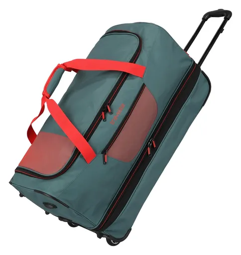 Cestovní taška na kolečkách Travelite Basics Wheeled duffle L exp Green/orange
