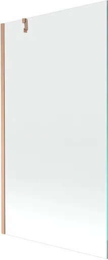 MEXEN/S Next vanová zástěna FIX 100 x 150, transparent, měď kartáčovaná 895-100-000-00-00-65