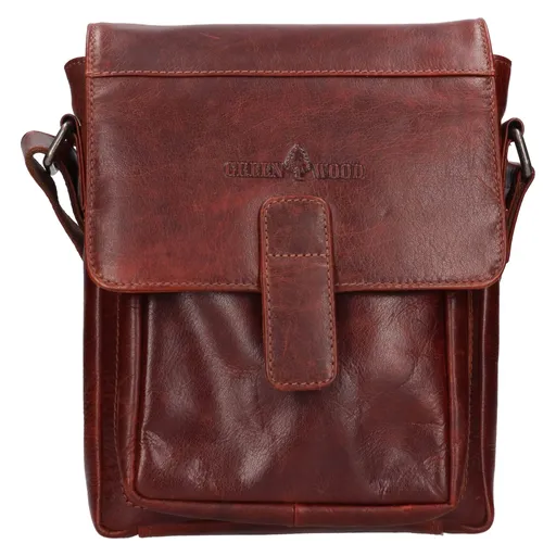 Pánská kožená taška přes rameno Greenwood Nito - koňak