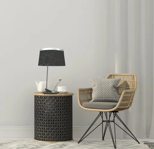 Stolní lampa 1X60W E27 černý chrom IMPRESJA