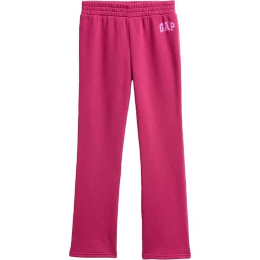 GAP V-BOOTCUT LOGO PANT Dívčí tepláky, růžová, velikost