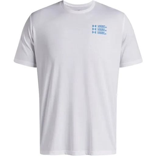 Under Armour TRIPLE STACK Pánské triko, bílá, velikost M