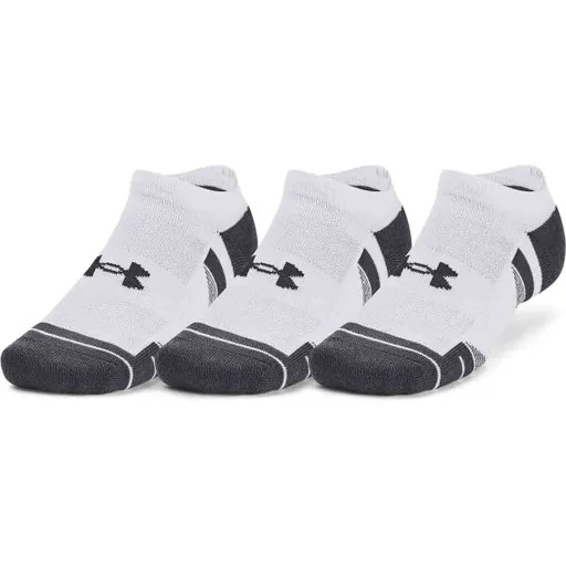 Under Armour PERFORMANCE TECH 3PK NS Unisexové ponožky, bílá, velikost M