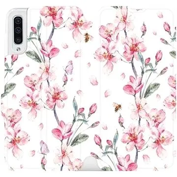 Flipové pouzdro na mobil Samsung Galaxy A50 - M124S Růžové květy (5903226860302)