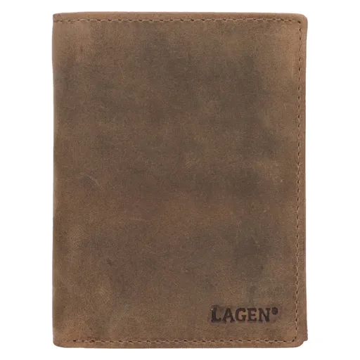 Pánská kožená peněženka Lagen Malom - hnědá