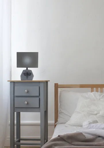 Stolní lampa šedá 1xE14 27cm Animi