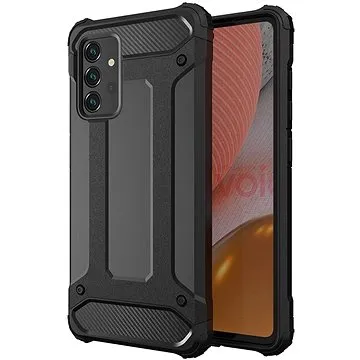 Hybrid Armor plastový kryt na Samsung Galaxy A72 4G, černý (HUR25915)