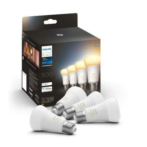 PHILIPS HUE Hue Bluetooth LED White Ambiance set 4ks žárovek Philips 8719514328280 E27 A60 6W 800lm 2200-6500K stmívatelné