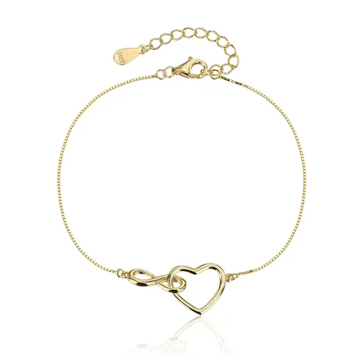 JVD Módní pozlacený náramek se symboly SVLB0558XJ6GO18