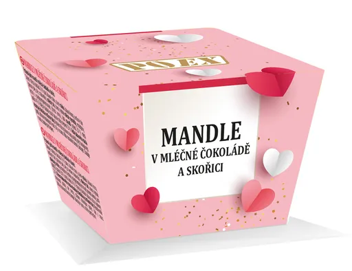 POEX Mandle v mléčné čokoládě a skořici 200 g