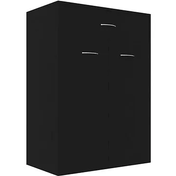 Botník černý 60×35×84 cm dřevotříska (801072)