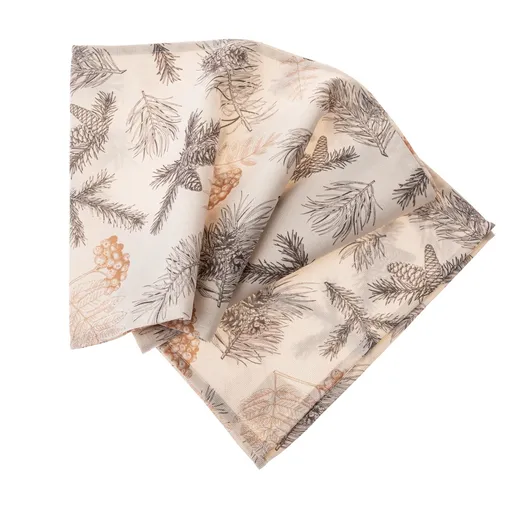 Vánoční Běhoun voděodolný Jehličí, 33 x 140 cm