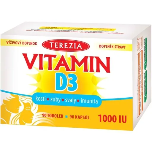TEREZIA VITAMIN D3 1000 IU 90 TOBOLEK Vitamínový doplněk, , velikost
