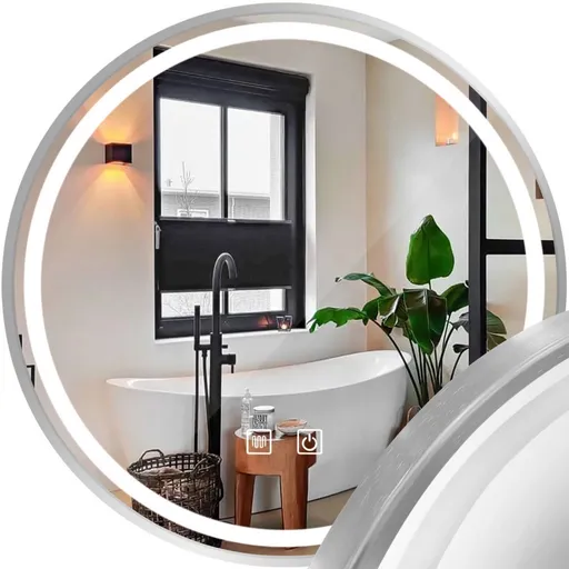 Tutumi Zrcadlo LED 80cm MMJ BRUSH SILVER HOM-06507